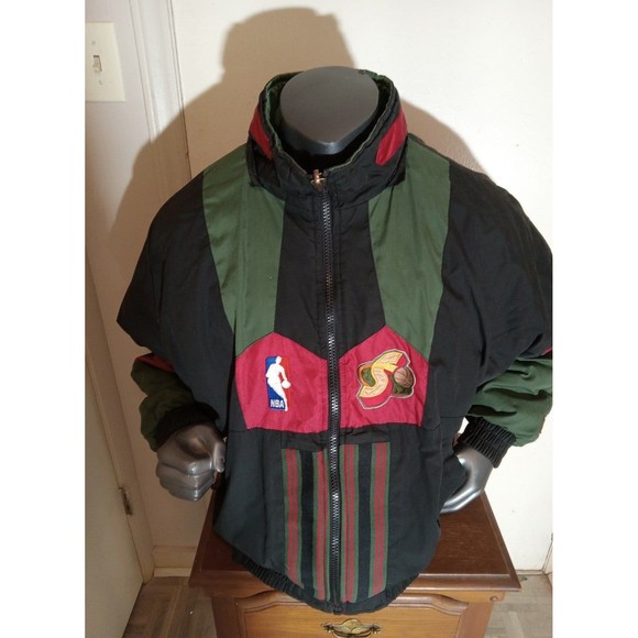 Vintage Reversible Seattle Pro Player Puffer Jacket